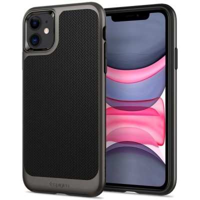 „Spigen“ Neo Hybrid Gunmetal sustiprintos apsaugos Apple iPhone 11 juodas dėklas | Priedai.lt