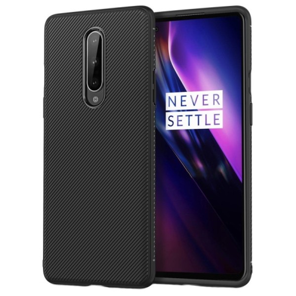 „Jazz“ kieto silikono (TPU) dėklas - juodas (OnePlus 8)