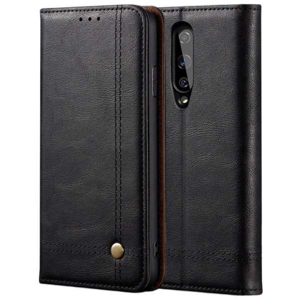 „Deluxe“ atverčiamas dėklas - juodas (OnePlus 8)