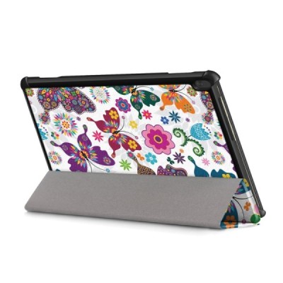 Lenovo Tab M10 10.1" (TB-X605F, X605L, X505F, X505L) atverčiamas „Butterflies“ spalvotas dėklas - knygutė | Priedai.lt