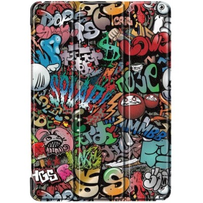 Lenovo Tab M10 10.1" (TB-X605F, X605L, X505F, X505L) atverčiamas „Street Art“ spalvotas dėklas - knygutė | Priedai.lt