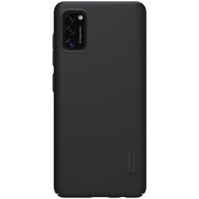 Samsung Galaxy A41 „Nillkin“ Frosted Shield juodas plastikinis dėklas, nugarėlė | Priedai.lt