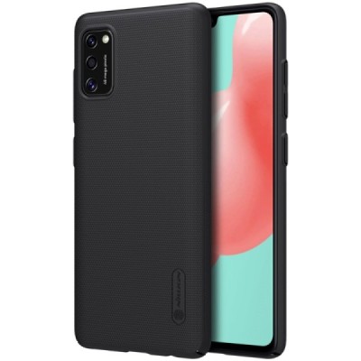 Samsung Galaxy A41 „Nillkin“ Frosted Shield juodas plastikinis dėklas, nugarėlė | Priedai.lt