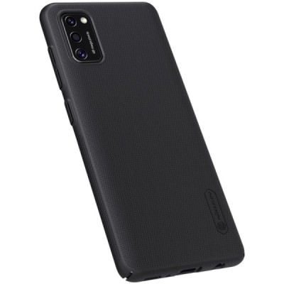 Samsung Galaxy A41 „Nillkin“ Frosted Shield juodas plastikinis dėklas, nugarėlė | Priedai.lt
