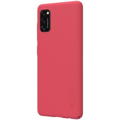 Samsung Galaxy A41 „Nillkin“ Frosted Shield raudonas plastikinis dėklas, nugarėlė | Priedai.lt