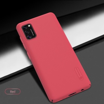 Samsung Galaxy A41 „Nillkin“ Frosted Shield raudonas plastikinis dėklas, nugarėlė | Priedai.lt