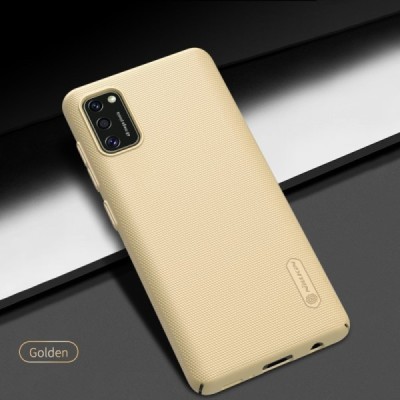 Samsung Galaxy A41 „Nillkin“ Frosted Shield auksinis plastikinis dėklas, nugarėlė | Priedai.lt