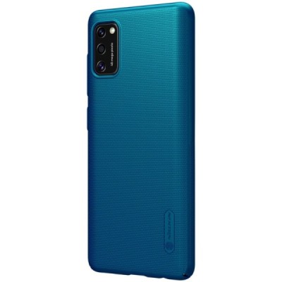 Samsung Galaxy A41 „Nillkin“ Frosted Shield mėlynas plastikinis dėklas, nugarėlė | Priedai.lt