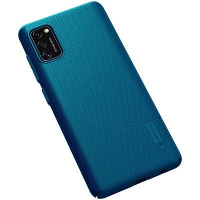 Samsung Galaxy A41 „Nillkin“ Frosted Shield mėlynas plastikinis dėklas, nugarėlė | Priedai.lt