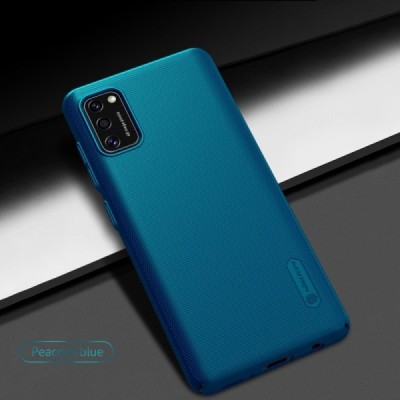 Samsung Galaxy A41 „Nillkin“ Frosted Shield mėlynas plastikinis dėklas, nugarėlė | Priedai.lt