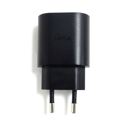 „Nokia“ Quick Charge kelioninis (sieninis, buitinis) įkroviklis (AD-18WE, Europa) - juodas | Priedai.lt