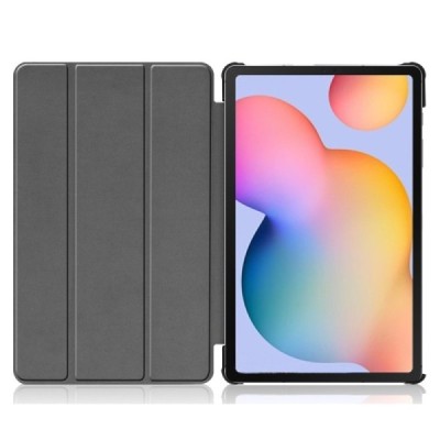Samsung Galaxy Tab S6 Lite 10.4" (2022) atverčiamas auksinis odinis dėklas - knygutė | Priedai.lt