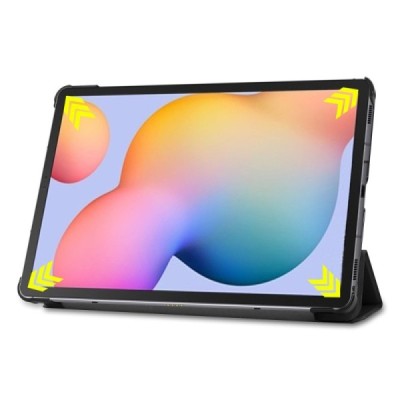 Samsung Galaxy Tab S6 Lite 10.4" (2022) atverčiamas pilkas odinis dėklas - knygutė | Priedai.lt