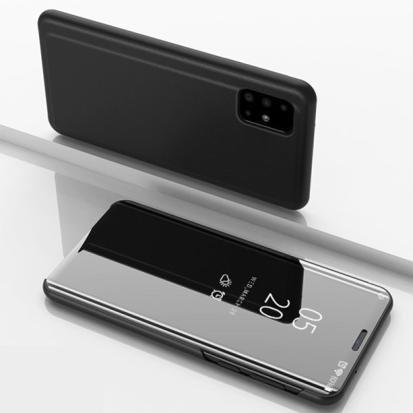 Plastikinis atverčiamas dėklas - juodas (Galaxy A51)