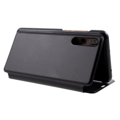 Huawei P20 Pro plastikinis atverčiamas juodas dėklas | Priedai.lt
