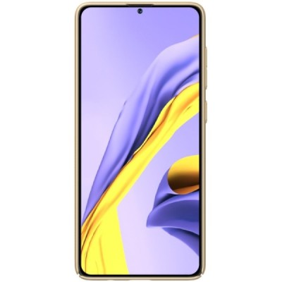 Samsung Galaxy A71 (A715) Nillkin Frosted Shield auksinis plastikinis dėklas, nugarėlė | Priedai.lt