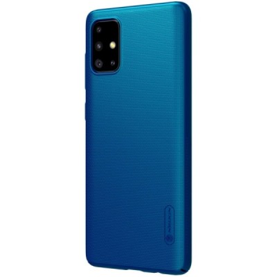 Samsung Galaxy A71 (A715) Nillkin Frosted Shield mėlynas plastikinis dėklas, nugarėlė | Priedai.lt