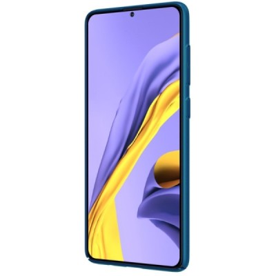 Samsung Galaxy A71 (A715) Nillkin Frosted Shield mėlynas plastikinis dėklas, nugarėlė | Priedai.lt