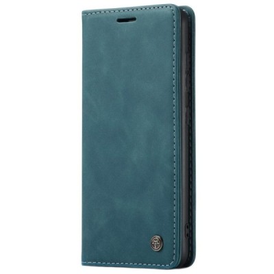 Samsung Galaxy A51 (A515F) CaseMe Retro solidus atverčiamas žalias odinis dėklas - knygutė | Priedai.lt