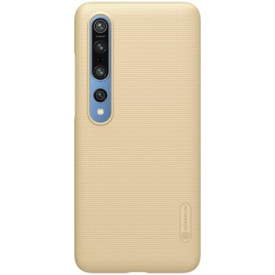 Xiaomi Mi 10 (Mi 10 Pro) Nillkin Frosted Shield auksinis plastikinis dėklas | Priedai.lt