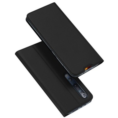 „Dux Ducis“ Skin serijos Xiaomi Mi 10 (10 Pro) juodas odinis atverčiamas dėklas / Priedai.lt
