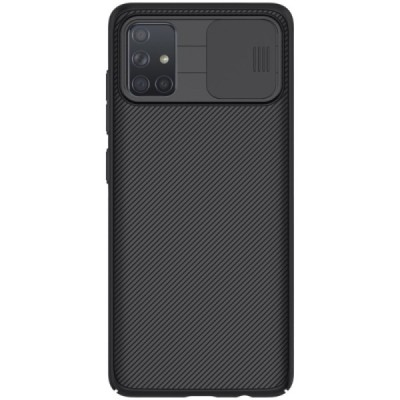 Samsung Galaxy A71 (A715) Nillkin CamShield juodas dėklas, nugarėlė su kameros apsauga | Priedai.lt