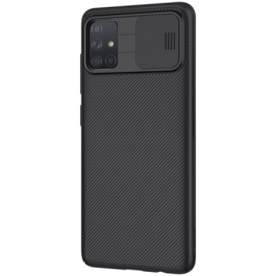 Samsung Galaxy A71 (A715) Nillkin CamShield juodas dėklas, nugarėlė su kameros apsauga | Priedai.lt