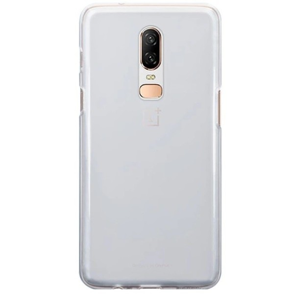 Kieto silikono (TPU) dėklas - skaidrus (OnePlus 6)