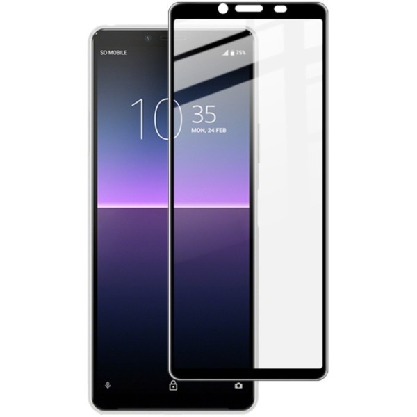 „Rurihai“ Tempered Glass apsauginis ekrano stiklas 0.26 mm - juodas (Xperia 10 II)