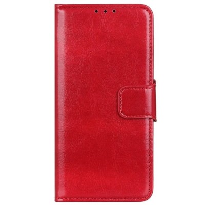 Xiaomi Mi Note 10 Lite atverčiamas raudonas odinis dėklas - piniginė | Priedai.lt