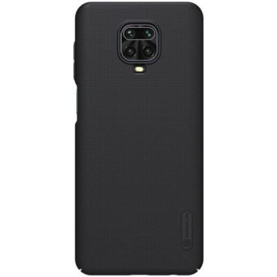 Xiaomi Redmi Note 9 Pro „Nillkin“ Frosted Shield juodas plastikinis dėklas, nugarėlė | Priedai.lt