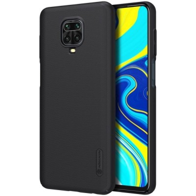 Xiaomi Redmi Note 9 Pro „Nillkin“ Frosted Shield juodas plastikinis dėklas, nugarėlė | Priedai.lt