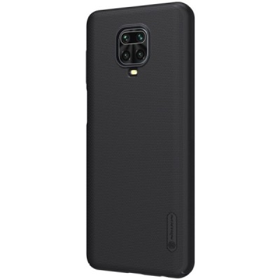 Xiaomi Redmi Note 9 Pro „Nillkin“ Frosted Shield juodas plastikinis dėklas, nugarėlė | Priedai.lt
