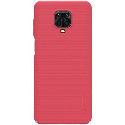 Xiaomi Redmi Note 9 Pro „Nillkin“ Frosted Shield raudonas plastikinis dėklas, nugarėlė | Priedai.lt