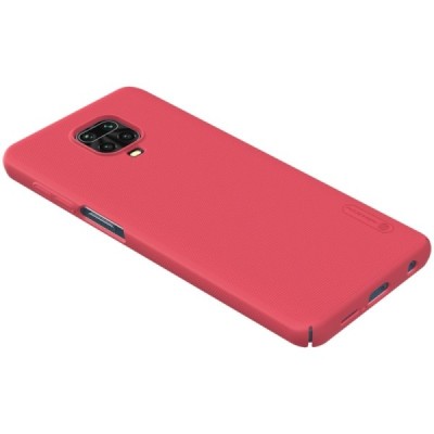 Xiaomi Redmi Note 9 Pro „Nillkin“ Frosted Shield raudonas plastikinis dėklas, nugarėlė | Priedai.lt