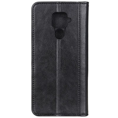 Xiaomi Redmi Note 9 „Split“ juodas odinis atverčiamas dėklas - knygutė | Priedai.lt