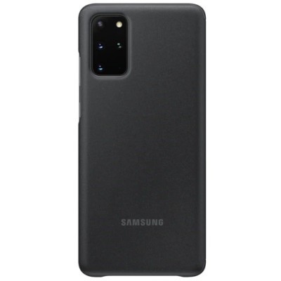 Samsung Galaxy S20+ (G985) originalus Smart Clear View Cover (EF-ZG985CBEGEU) atverčiamas juodas dėklas - knygutė | Priedai.lt
