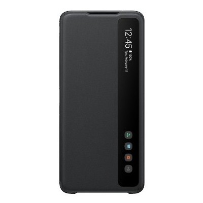 Samsung Galaxy S20 Ultra (G988) originalus Smart Clear View Cover (EF-ZG988CBEGEU) atverčiamas juodas dėklas - knygutė | Priedai