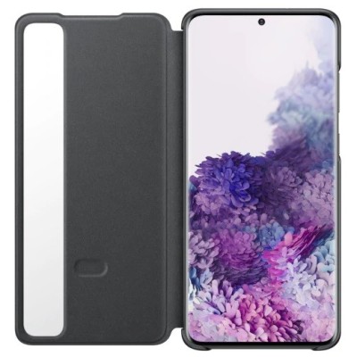 Samsung Galaxy S20 Ultra (G988) originalus Smart Clear View Cover (EF-ZG988CBEGEU) atverčiamas juodas dėklas - knygutė | Priedai