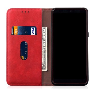 Deluxe atverčiamas raudonas odinis Samsung Galaxy Note10 Lite (N770F) dėklas - knygutė | Priedai.lt
