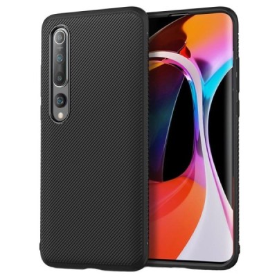 Xiaomi Mi 10 (10 Pro) Lenuo kieto silikono TPU juodas dėklas - nugarėlė | Priedai.lt