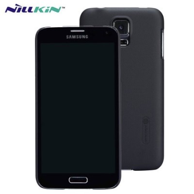 Nillkin Frosted Shield Samsung Galaxy S5 G900 (S5 Neo G903) plastikinis juodas dėklas - nugarėlė su ekrano plėvele / Priedai.lt