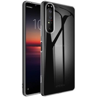Sony Xperia 1 II kieto silikono TPU skaidrus dėklas - nugarėlė | Priedai.lt