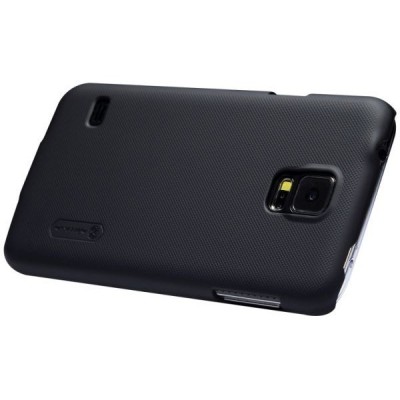 Nillkin Frosted Shield Samsung Galaxy S5 G900 (S5 Neo G903) plastikinis juodas dėklas - nugarėlė su ekrano plėvele / Priedai.lt