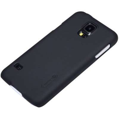 Nillkin Frosted Shield Samsung Galaxy S5 G900 (S5 Neo G903) plastikinis juodas dėklas - nugarėlė su ekrano plėvele / Priedai.lt
