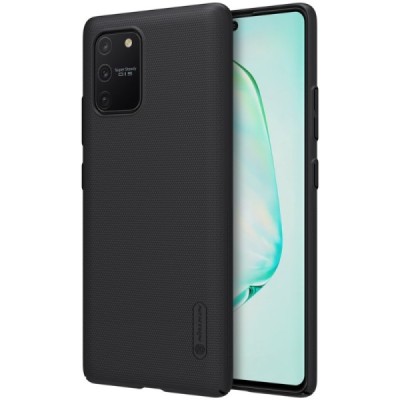 Samsung Galaxy S10 Lite (G970) Nillkin Frosted Shield juodas plastikinis dėklas | Priedai.lt