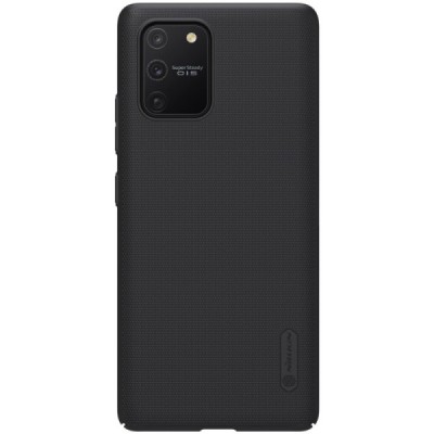 Samsung Galaxy S10 Lite (G970) Nillkin Frosted Shield juodas plastikinis dėklas | Priedai.lt