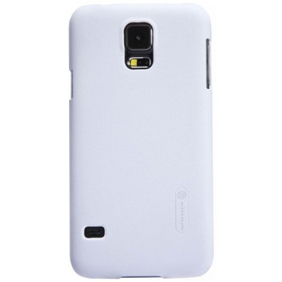 Nillkin Frosted Shield Samsung Galaxy S5 G900 (S5 Neo G903) plastikinis baltas dėklas - nugarėlė su ekrano plėvele / Priedai.lt