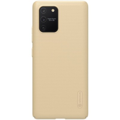Samsung Galaxy S10 Lite (G970) Nillkin Frosted Shield auksinis plastikinis dėklas | Priedai.lt