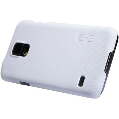 Nillkin Frosted Shield Samsung Galaxy S5 G900 (S5 Neo G903) plastikinis baltas dėklas - nugarėlė su ekrano plėvele / Priedai.lt